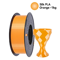 Филамент Kingroon PLA Silk Шёлковый Оранжевый 1.75мм 1кг с катушкой