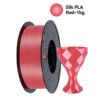 Филамент Kingroon PLA Silk Шёлковый Красный 1.75мм 1кг с катушкой