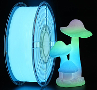 Филамент Kingroon PLA Luminous Rainbow Светящаяся радуга 1.75мм 1кг с катушкой