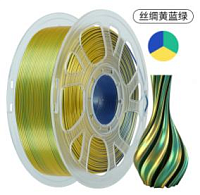 Филамент Kingroon PLA Tri-Silk Жёлто-сине-зелёный 1.75мм 1кг с катушкой