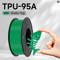 Филамент Kingroon TPU 95A Зелёный 1.75мм 1кг с катушкой