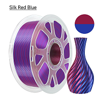 Филамент Kingroon PLA Dual-Silk Красно-синий 1.75мм 1кг с катушкой