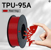 Филамент Kingroon TPU 95A Красный 1.75мм 1кг с катушкой