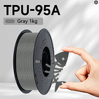 Филамент Kingroon TPU 95A Серый 1.75мм 1кг с катушкой