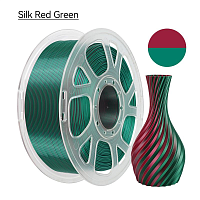 Филамент Kingroon PLA Dual-Silk Красно-зелёный 1.75мм 1кг с катушкой