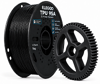 Филамент Elegoo TPU 95A Черный, 1.75мм, 1кг, с катушкой
