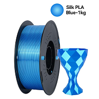 Филамент Kingroon PLA Silk Шёлковый Синий 1.75мм 1кг с катушкой